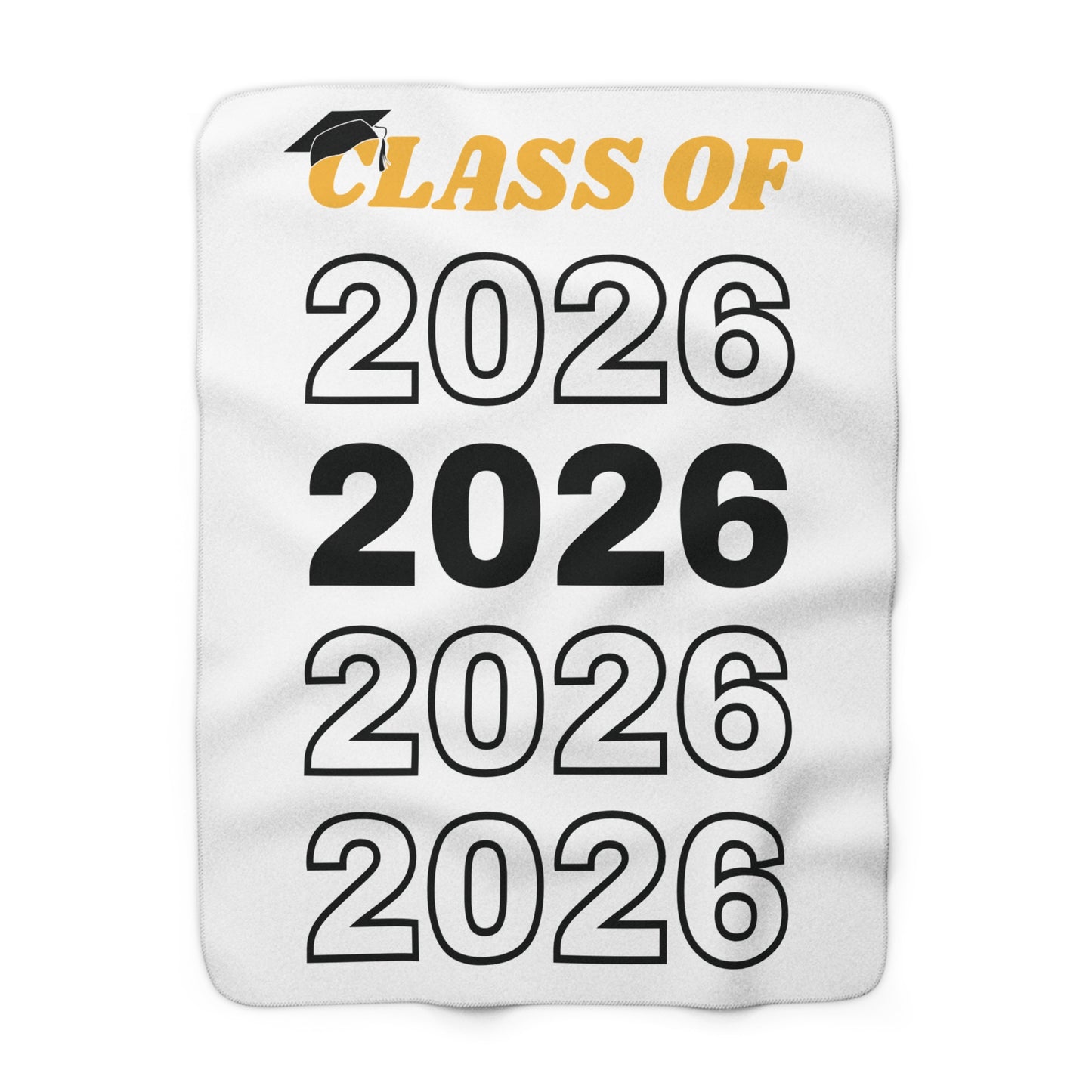 Class of 2026 Sherpa Blanket – Graduation Gift Cozy Fleece Throw