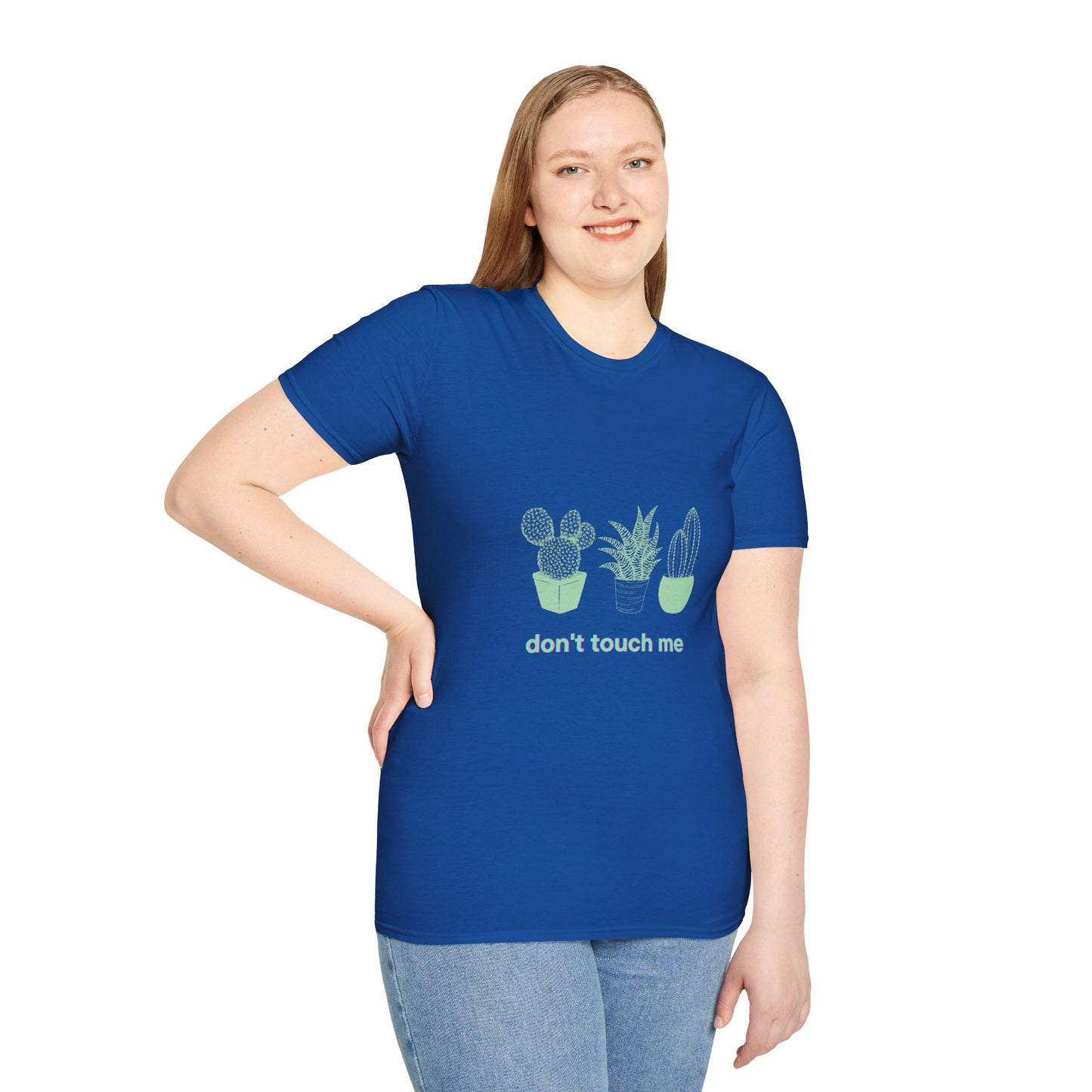 Plant Lover T‑Shirt — "don't touch me" Cactus & Succulent Graphic Tee