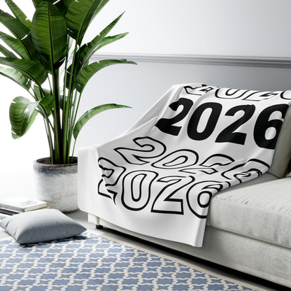 Class of 2026 Sherpa Blanket – Graduation Gift Cozy Fleece Throw