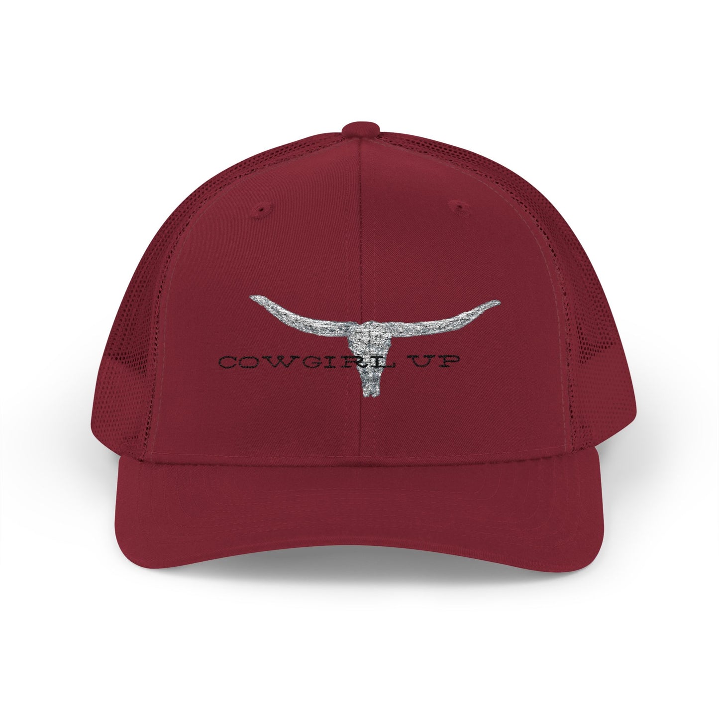 Longhorn Skull Snapback Trucker Cap – Rustic Western Cowboy Hat