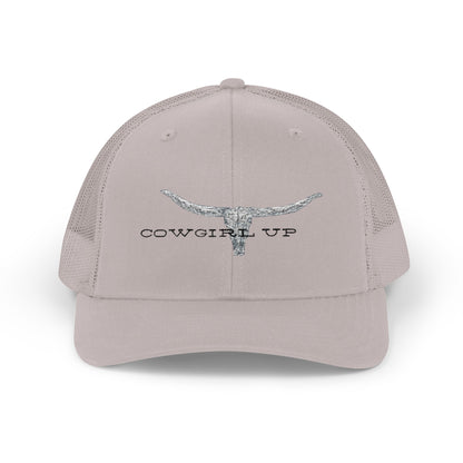 Longhorn Skull Snapback Trucker Cap – Rustic Western Cowboy Hat
