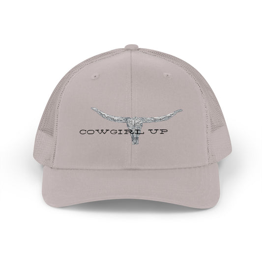 Longhorn Skull Snapback Trucker Cap – Rustic Western Cowboy Hat