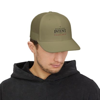 Reckless Intent Trucker Cap – Adjustable Snapback Mesh Hat