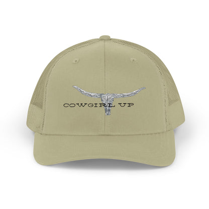 Longhorn Skull Snapback Trucker Cap – Rustic Western Cowboy Hat