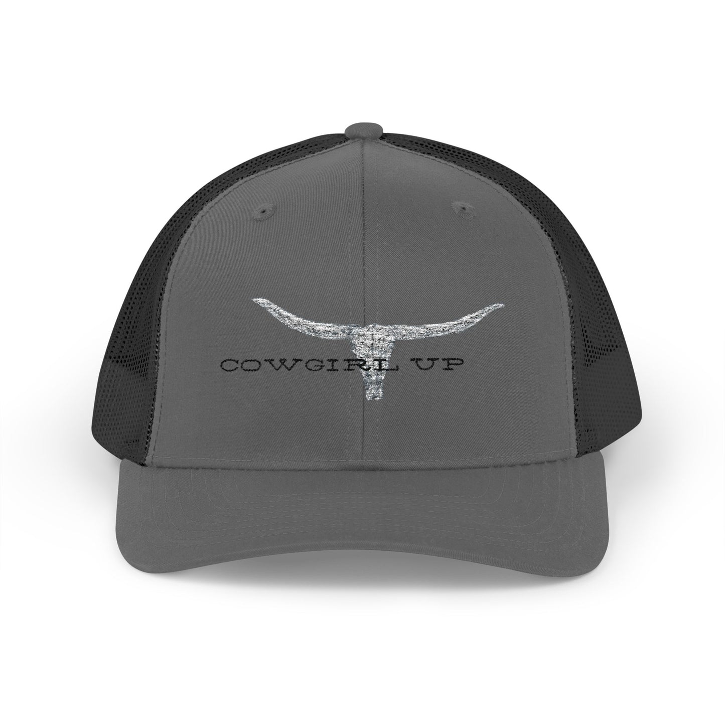 Longhorn Skull Snapback Trucker Cap – Rustic Western Cowboy Hat
