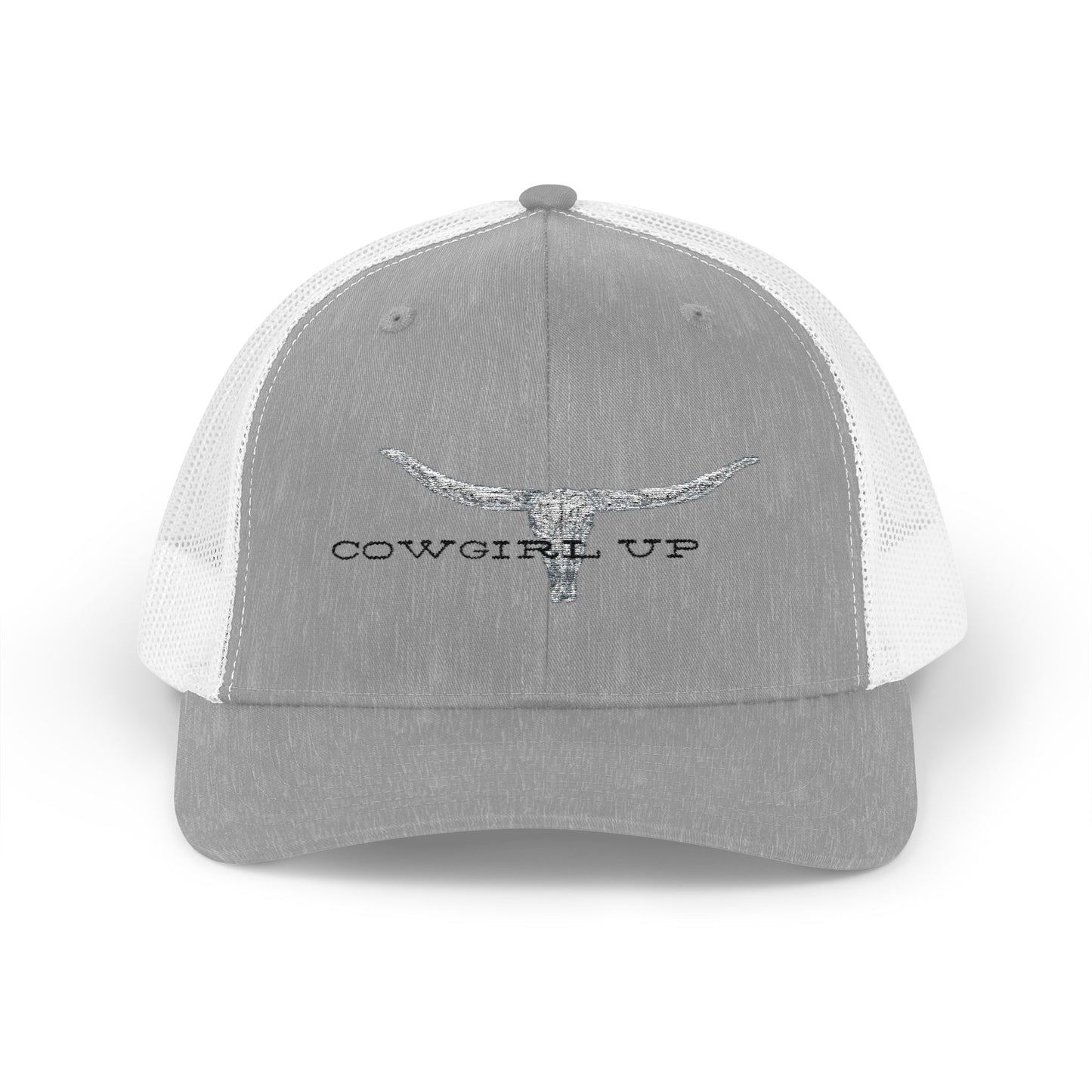 Longhorn Skull Snapback Trucker Cap – Rustic Western Cowboy Hat