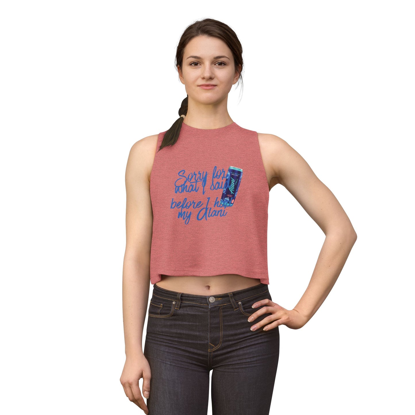 Crop Top — "Sorry for What I Said Before I Had My Alani" Graphic Tank