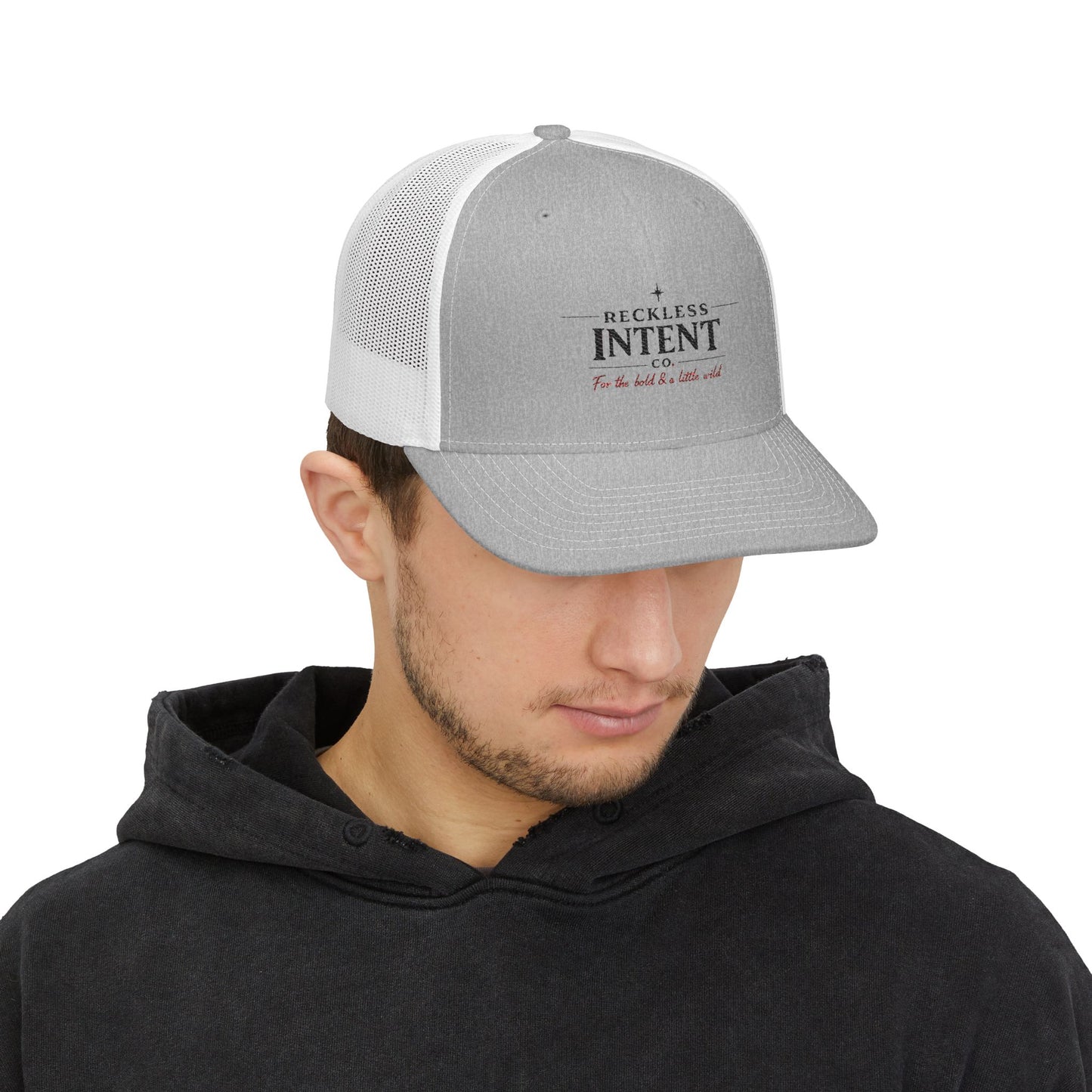 Reckless Intent Trucker Cap – Adjustable Snapback Mesh Hat