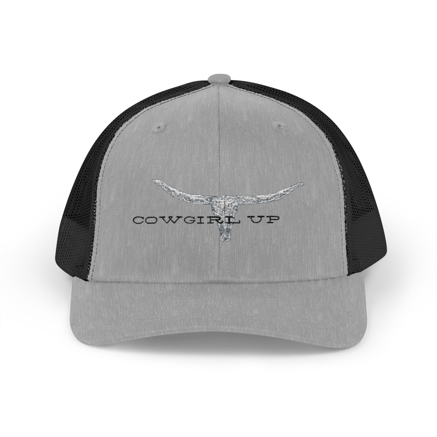 Longhorn Skull Snapback Trucker Cap – Rustic Western Cowboy Hat